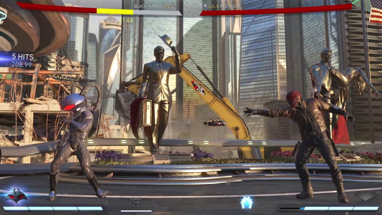 Injustice 2 Black Manta vs Red Hood