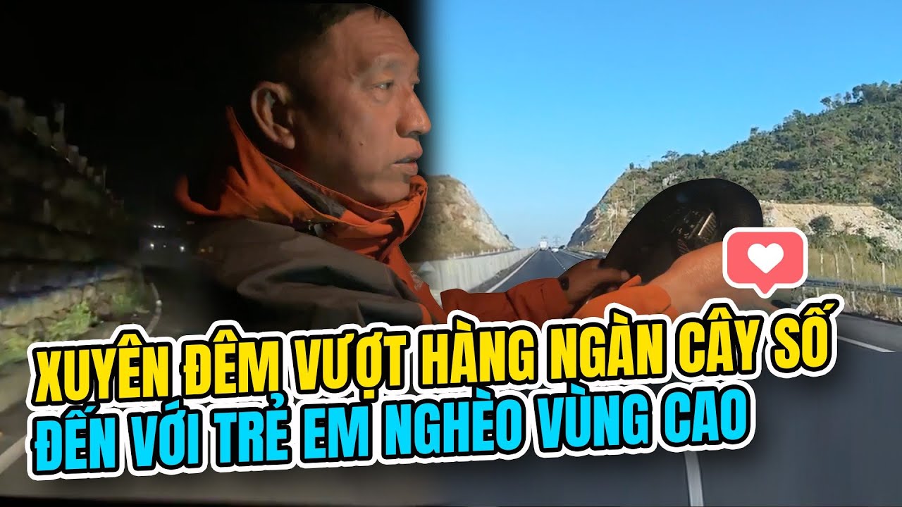 8 Sang cùng đoàn gặp sự cố trên đường xuyên đêm, vượt hàng ngàn cây số đến với trẻ em nghèo vùng cao