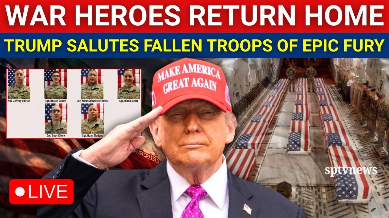LIVE: HEROES RETURN! Trump, FLOTUS Honor Fallen Troops Killed in Op Epic Fury |US-Israel vs IRAN WAR