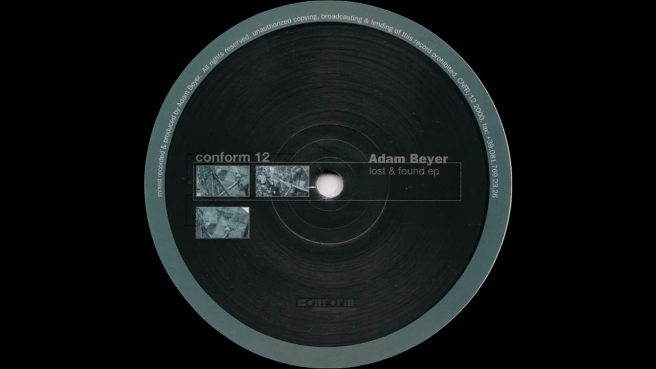Adam Beyer - Lost & Found (A1) [CONFORM 12]