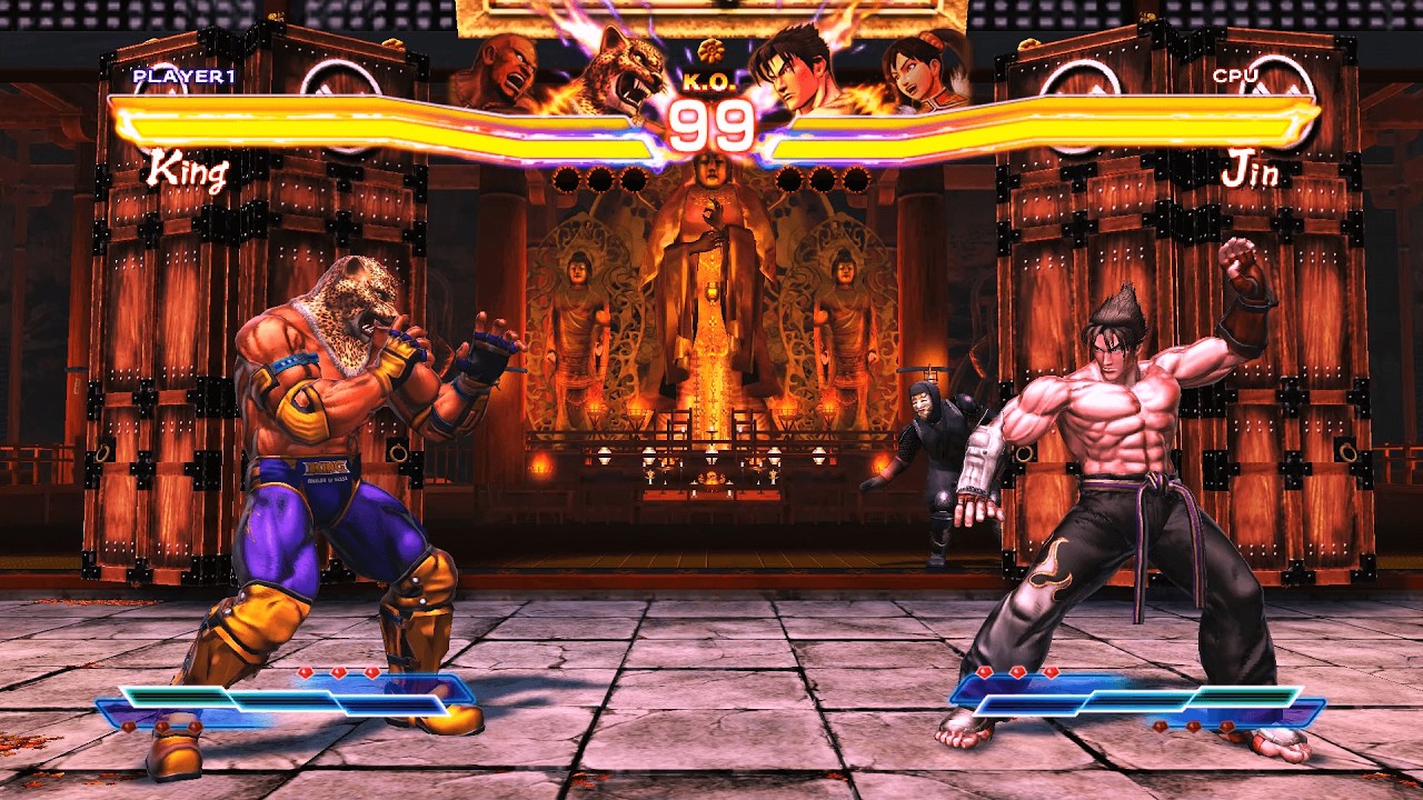 King & Marduk vs Jin Kazama & Xiaoyu (Hardest) - Street Fighter X Tekken