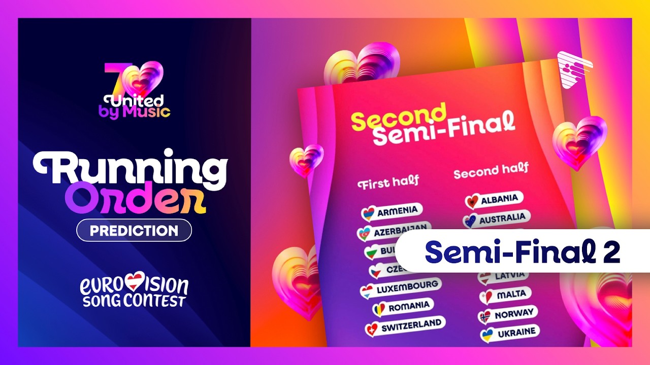 Eurovision 2026: Running Order Prediction - Semi-Final 2
