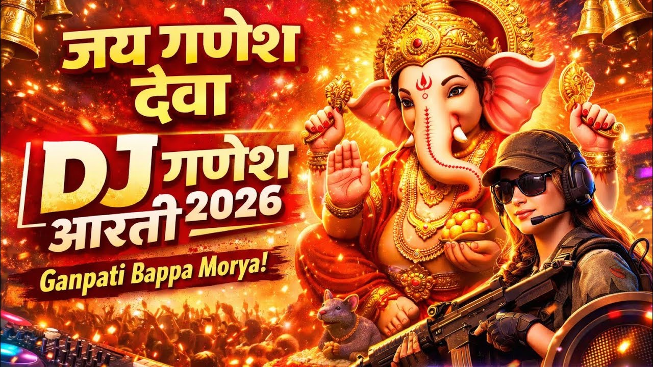 जय गणेश देवा 🙏 | DJ गणेश आरती 2026 | Ganpati Bappa Morya | Powerful Aarti | CS
