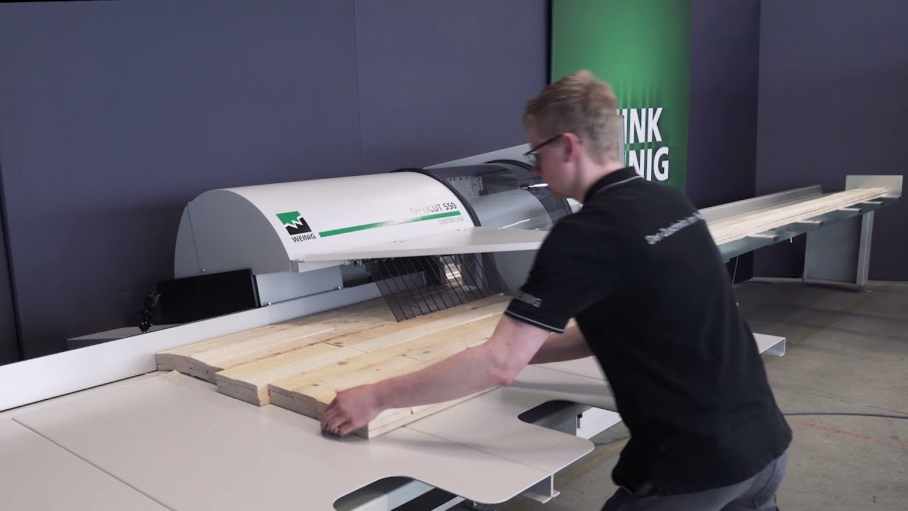 OptiCut S50 Weinig Dimter - optymalizerka z suwakiem poprzecznym