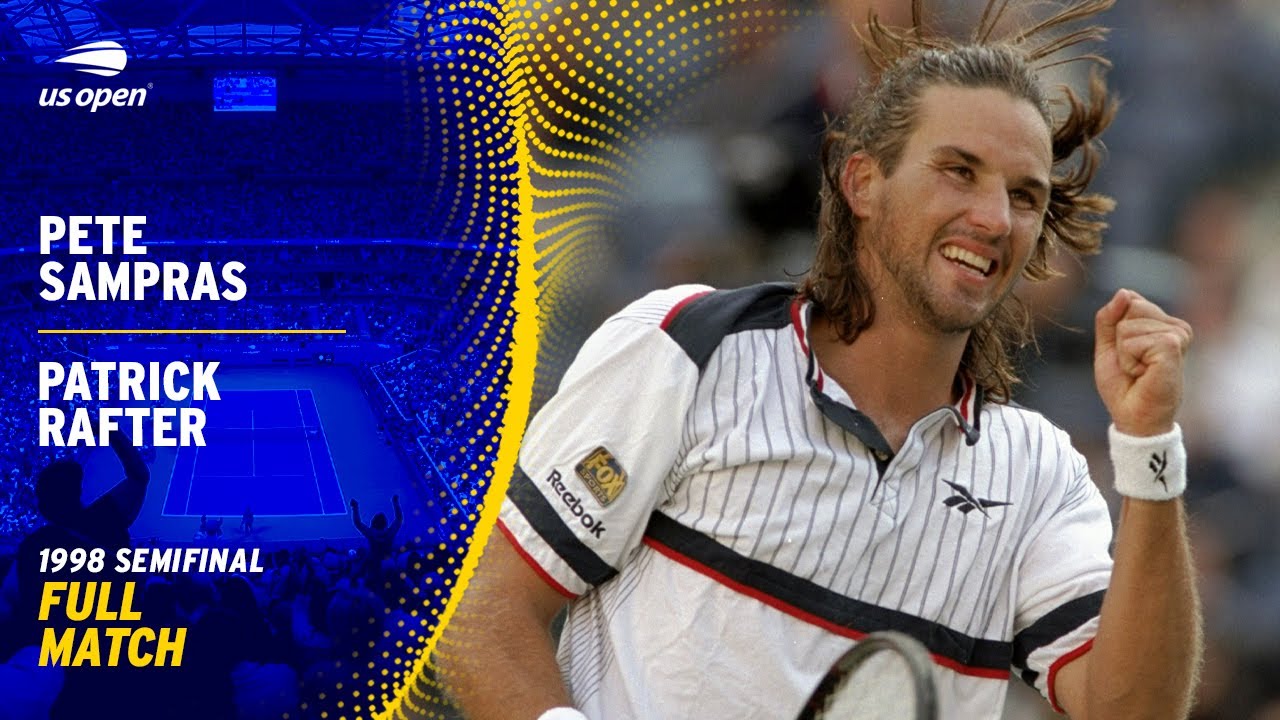 Pete Sampras vs. Patrick Rafter Full Match | 1998 US Open Semifinal