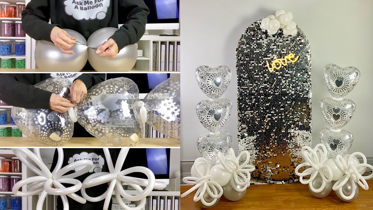 Stacked Balloon Hearts Decoration