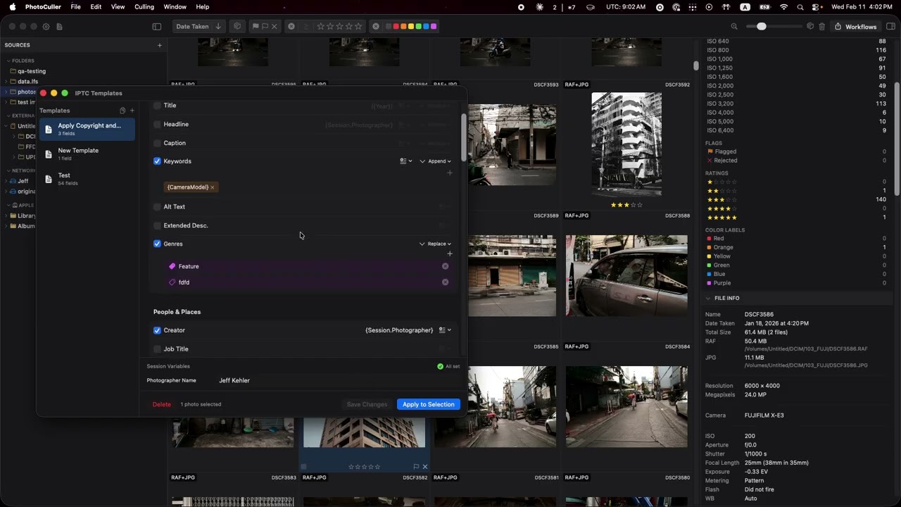 PhotoCuller 1.2 - IPTC Metadata support & Focus Peaking