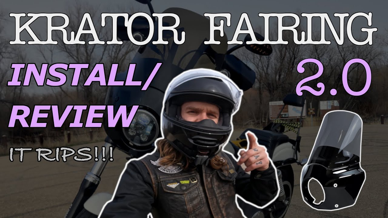 NEW KRATOR FAIRING | ROAD WARRIOR / T SPORT | DYNA / FXR | Install and Review