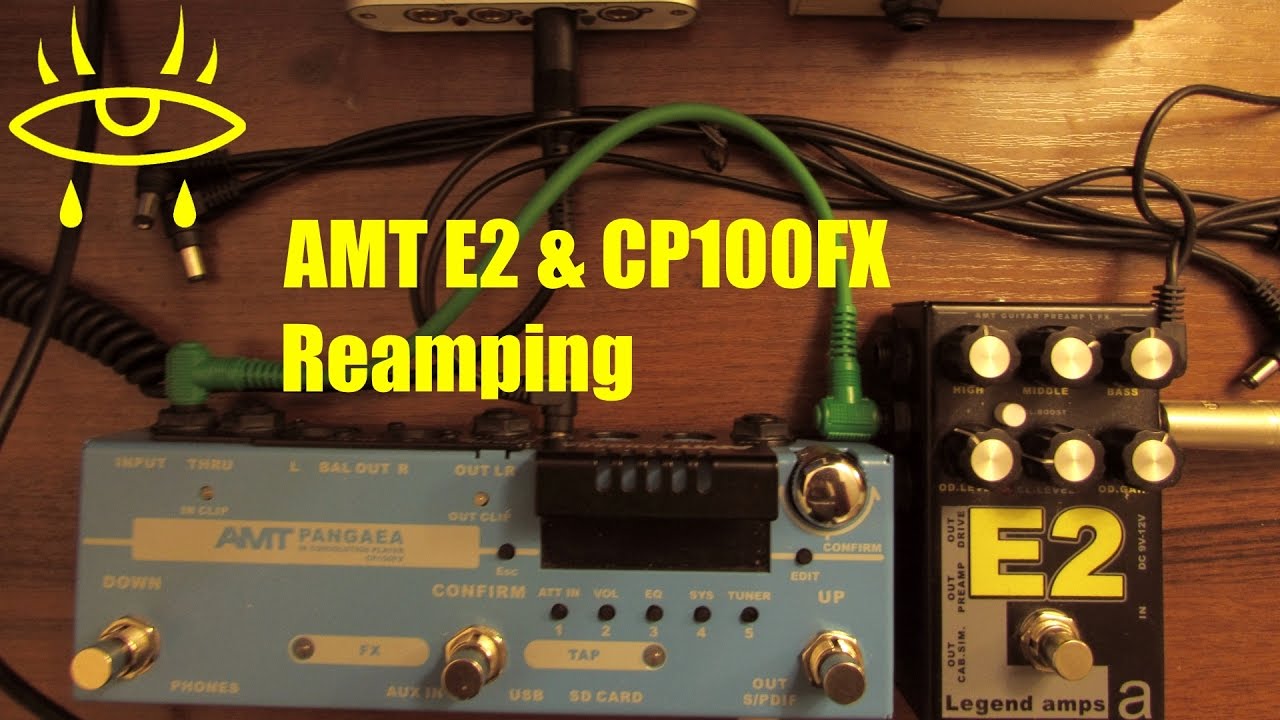 Reamping Lasse Lamert's riffs with AMT E2 and CP-100FX Pangaea