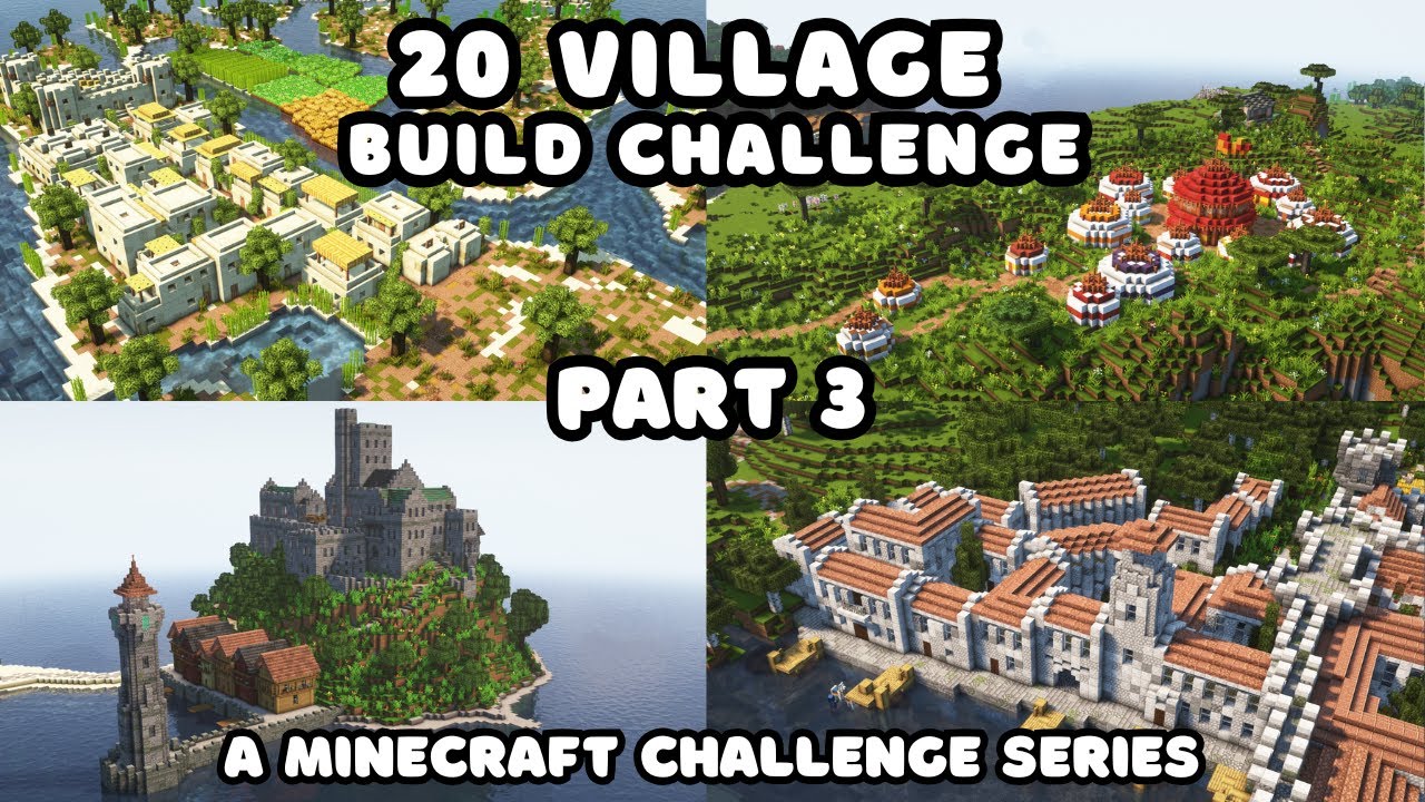 Building Another 5 Villages in 5 Kingdoms - 20 Village Minecraft Challenge (Part 3)