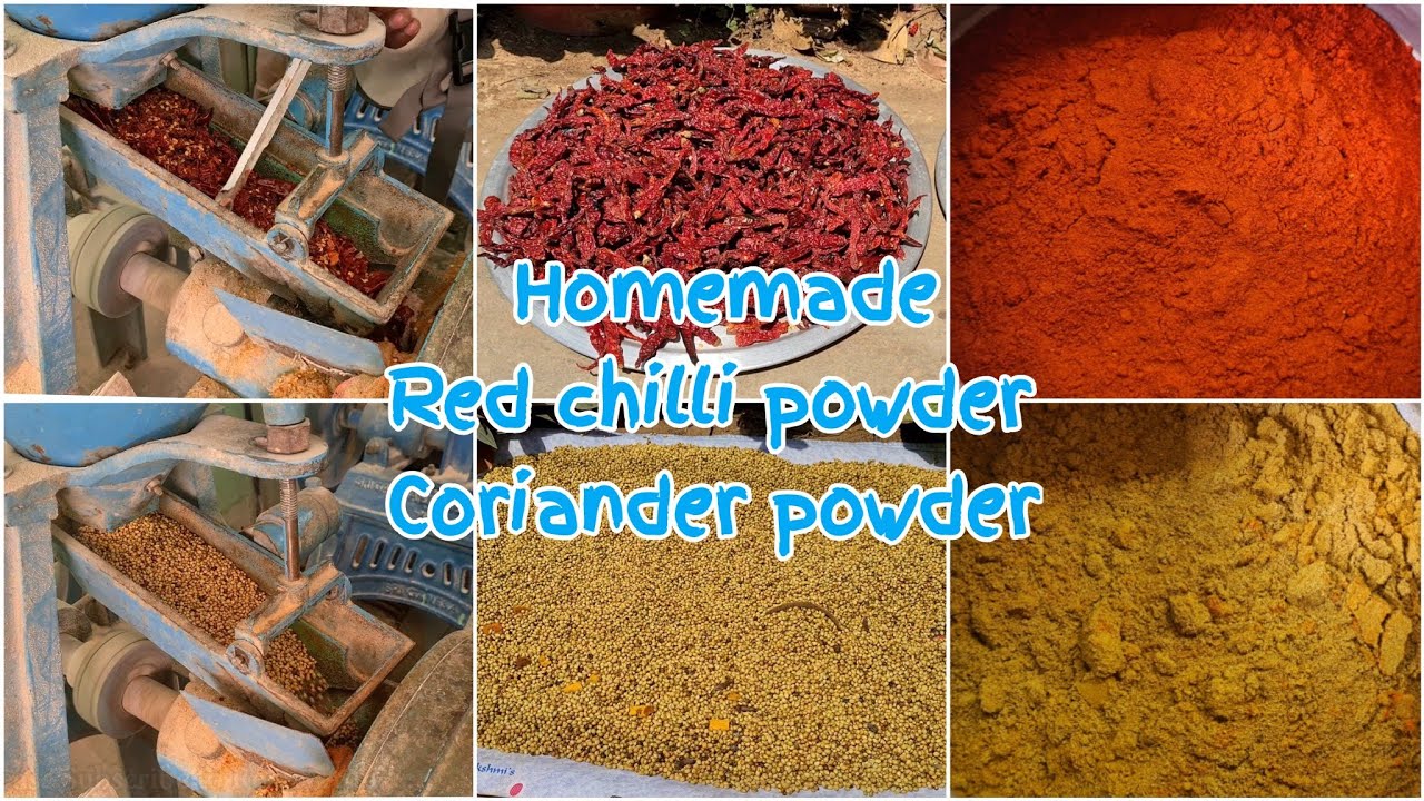 ಮನೆಯಲ್ಲೆ ಬೊಂಬಾಟ್ ಕಾರದ ಪುಡಿ, ದನಿಯಾ ಪುಡಿ ಮಾಡಿ | Red chilli Powder at Home | Coriander powder at Home