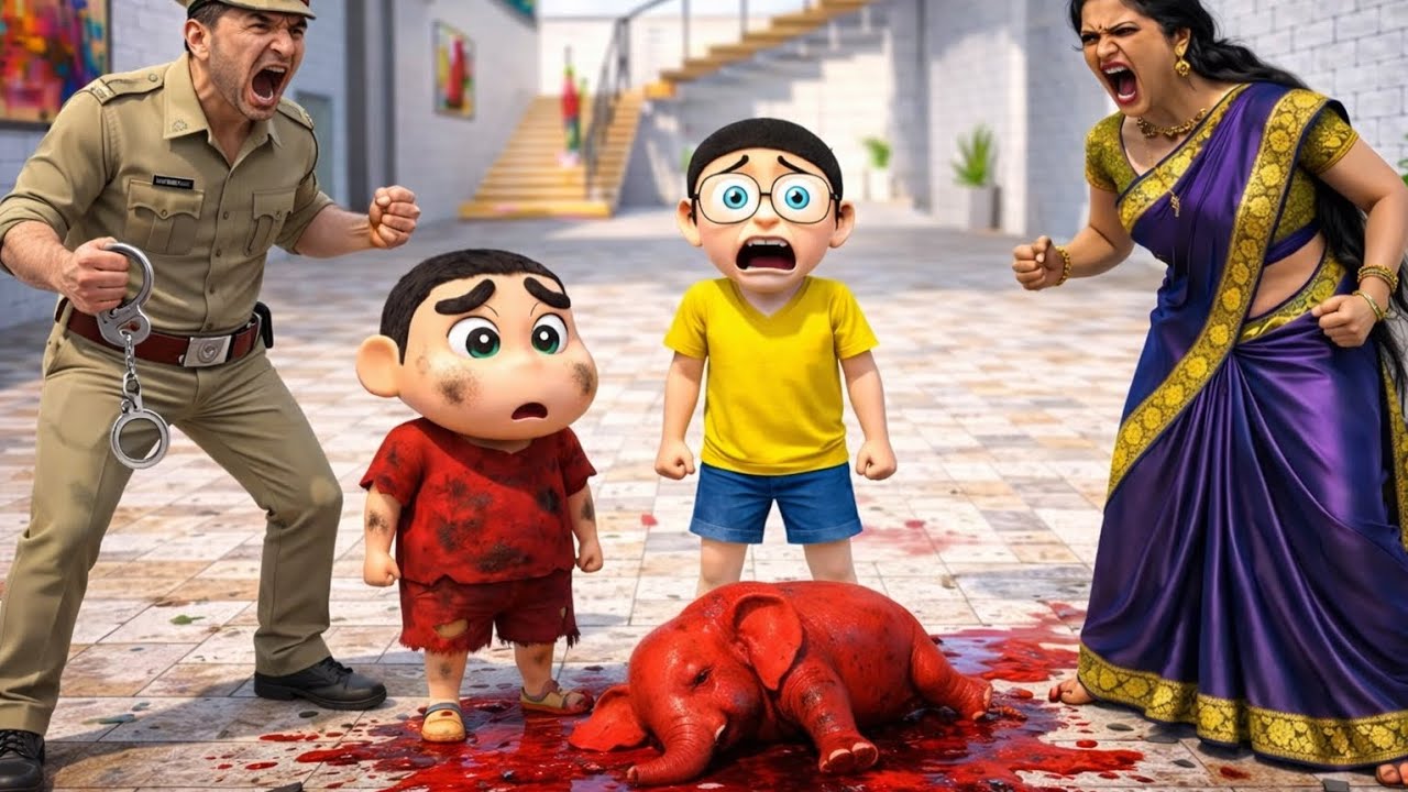 🤩💥Lal Hathi Ka Accident 😱 Shin-chan Hua Arrest! Ab Kya Hoga? Indian thept aura semulatar 💥🤯