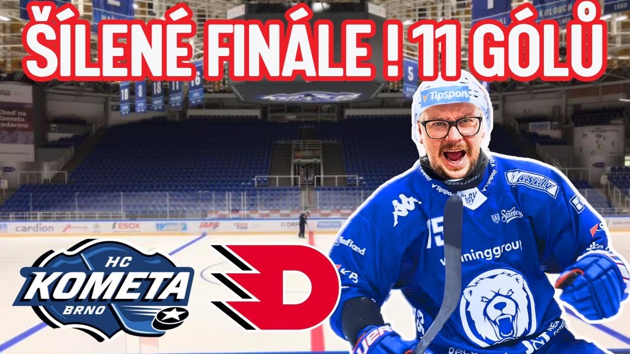 EXTÁZE v Brně🔥KOMETA rozdrtila PARDUBICE 7:4😱NEJLEPŠÍ zápas a atmosféra roku💥MATCHDAY vlog🥅🎥