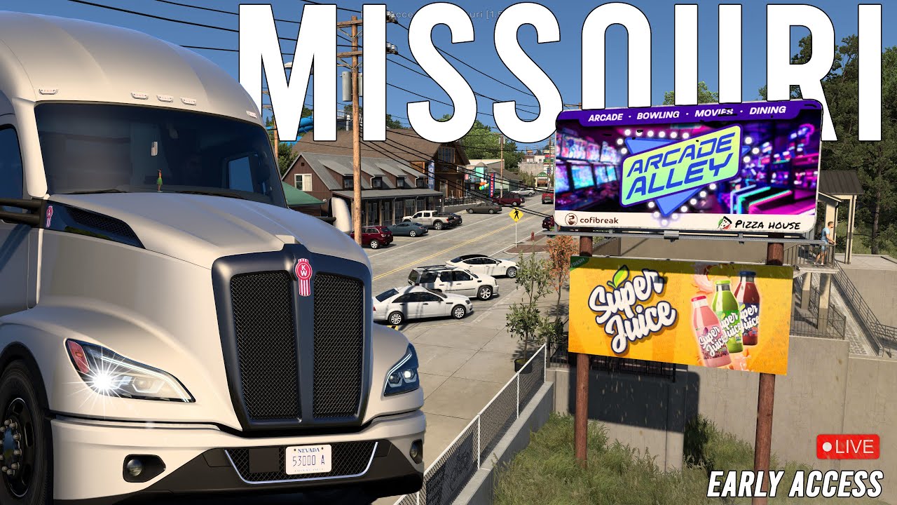ATS Missouri DLC Preview ᐅ Early Access GAMEPLAY 🔴 LIVE [489] AMERICAN TRUCK SIMULATOR
