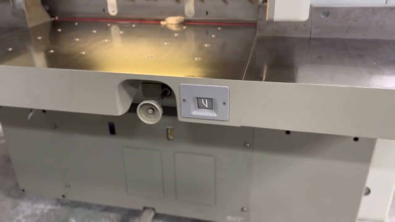 POLAR 92 EM - For Sale Paper & Board Cutting Machine, Size “36” Program, chrome, air Tabel.