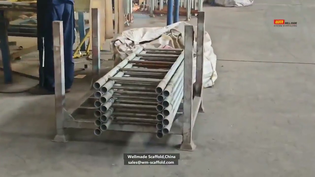Cuplock Scaffolding Steel Ladder Manufacturing Video - Steel Ladders with Socket Sleeve Connectors