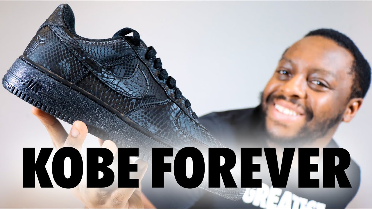 Обзор Nike Air Force 1 Kobe Forever Black Schopes On Foot QuickSchopes 856 Schopes IB0018 003