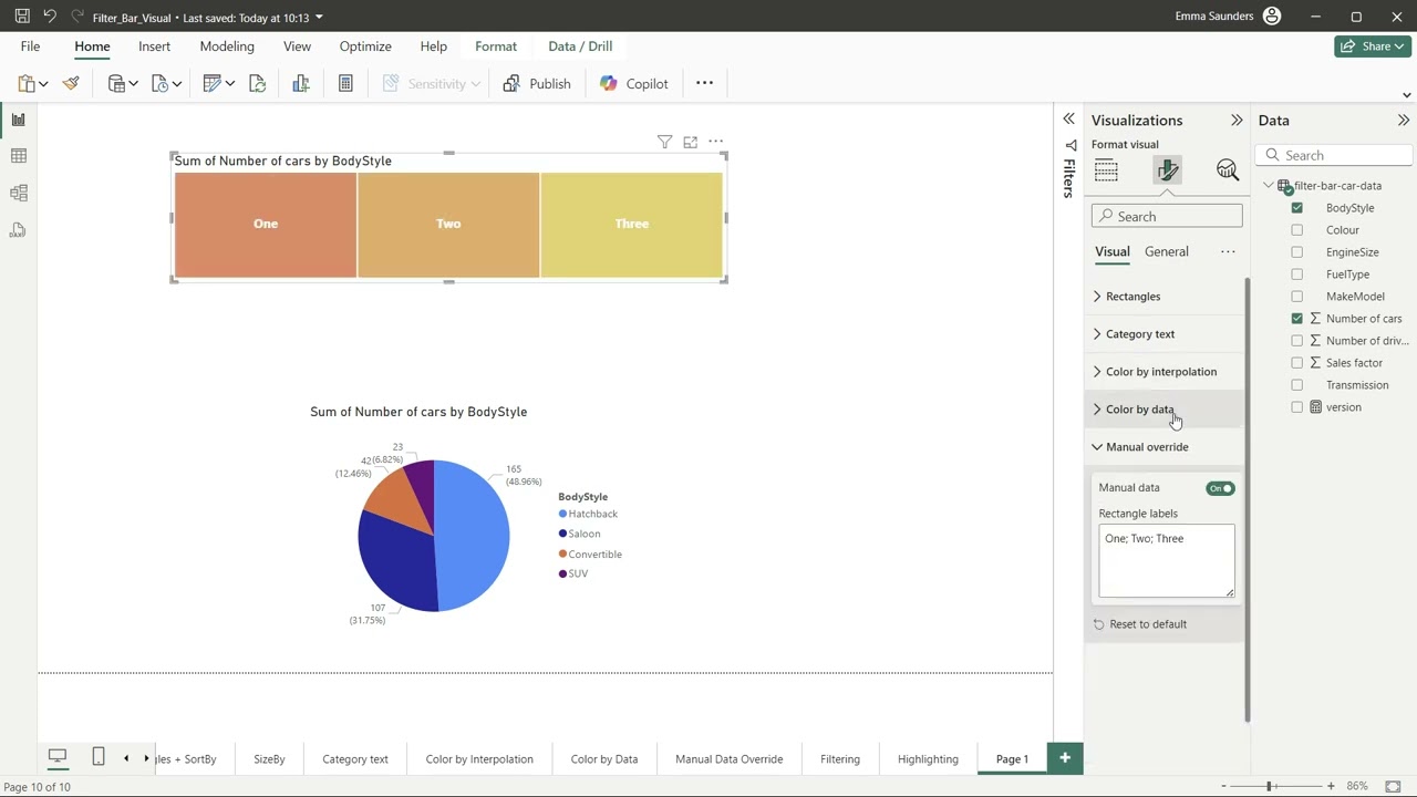 DEMO | Filter Bar | Power BI custom visual