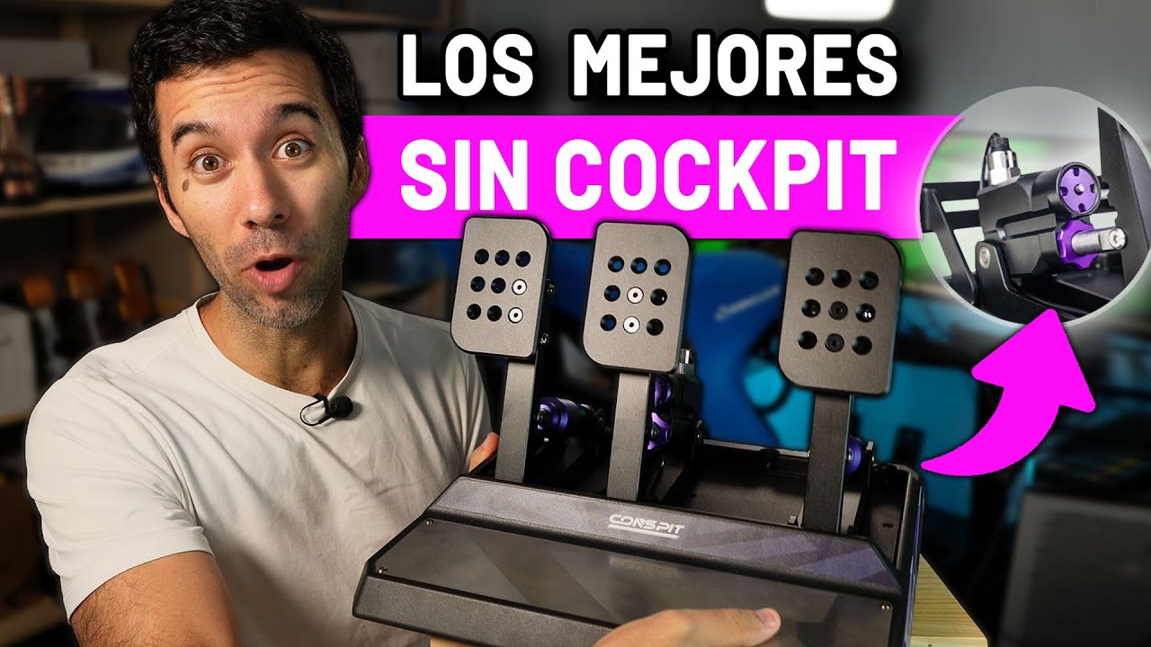 Review CONSPIT CPP Apex ✅Los MEJORES pedales HIDR&Aacute;ULICOS para escritorio (sin cockpit)