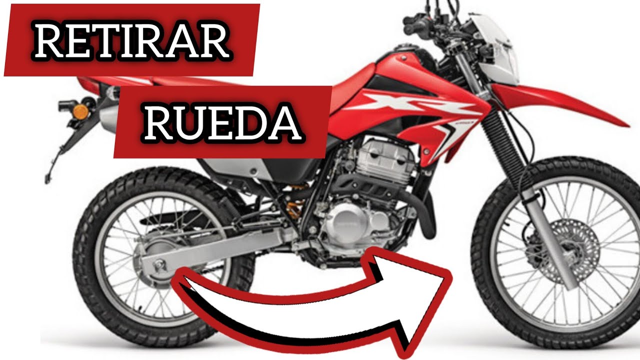 Honda TORNADO XR250  DESMONTAJE Sacar Quitar RUEDA Llanta DELANTERA