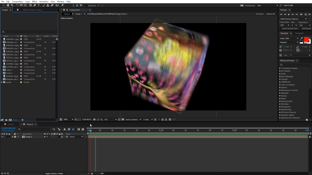 COMO FAZER CUBO 3D - TUTORIAL AFTER EFFECTS