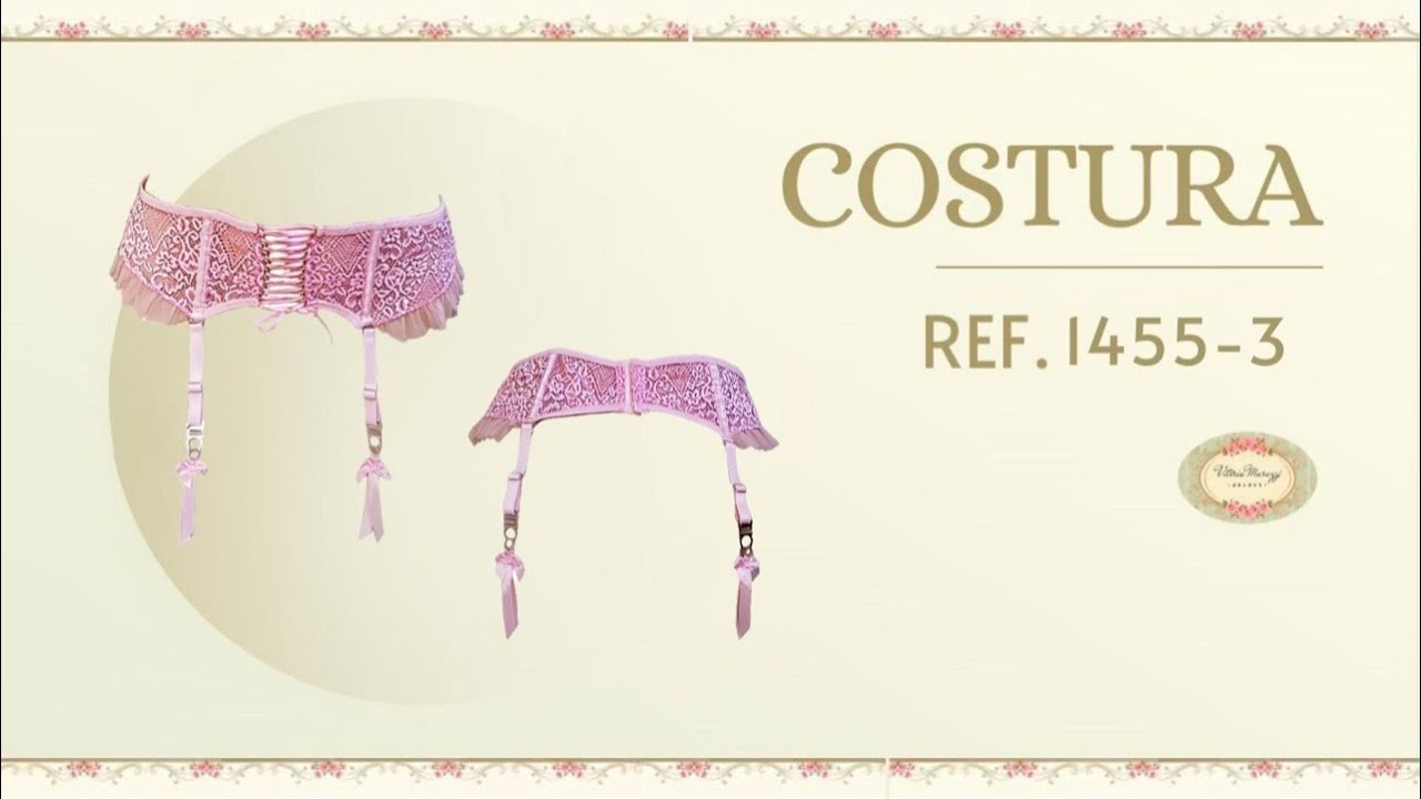 MOLDE REF.1455 CINTA LIGA VITÓRIA MARAZZI #lingerie #cintaliga #costura #moldes