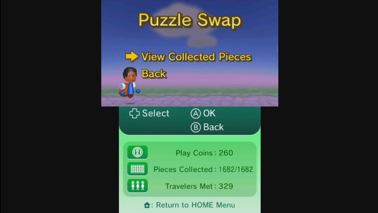 StreetPass Mii Plaza - Puzzle Swap - All Puzzle Pieces Collected!