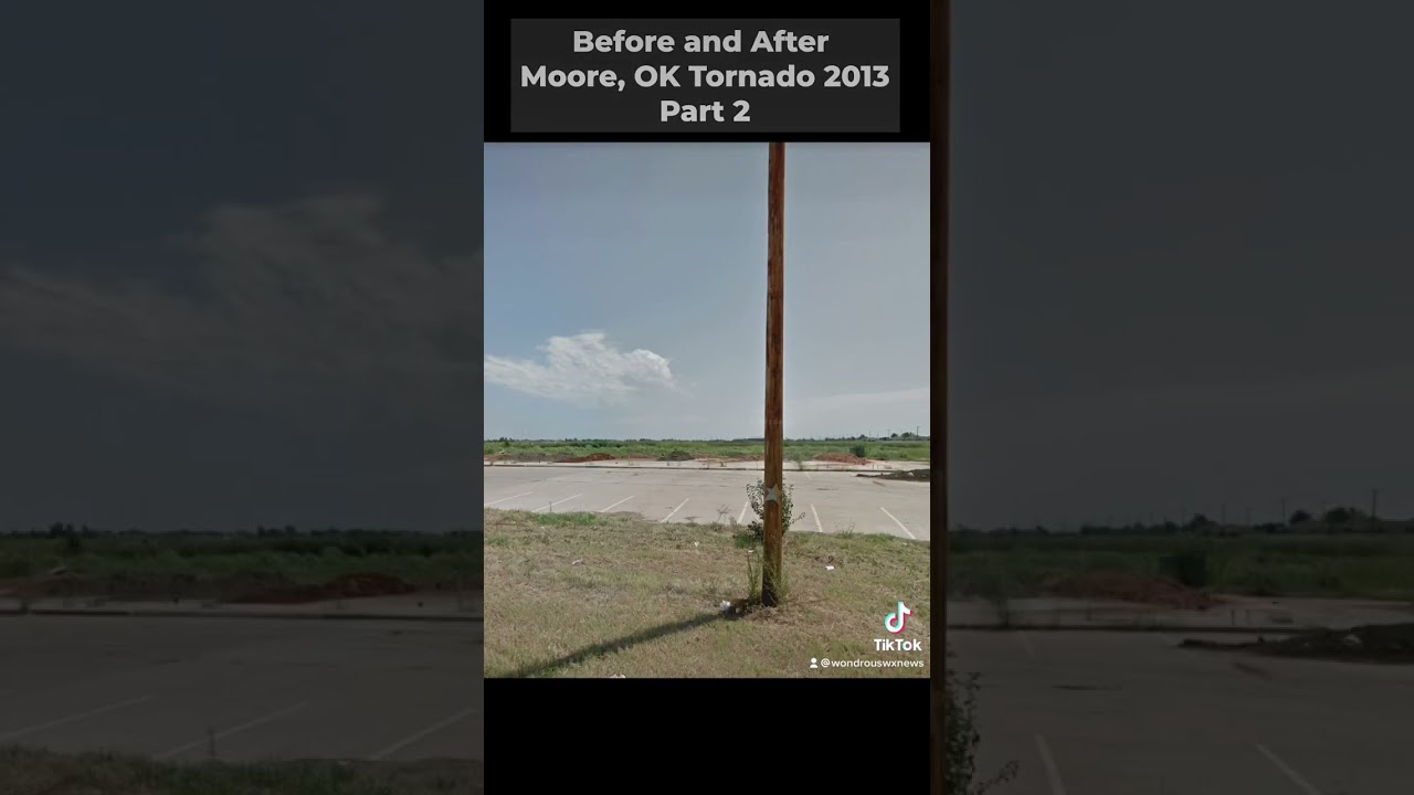 Before and After the Moore EF5 Tornado in 2013 😳