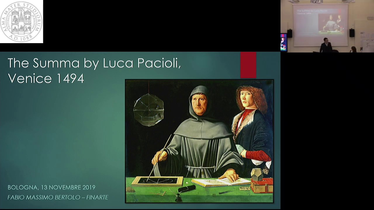 Luca Pacioli&rsquo;s Summa, Venezia 1494 - Seminar by Fabio Massimo Bertolo