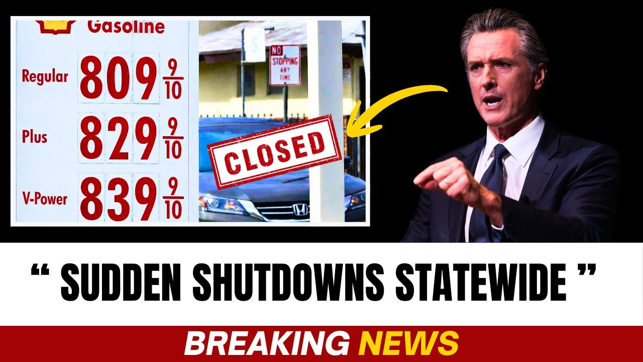California Governor Sparks Panic as Hundreds of Gas Stations Shut Down Without Warning