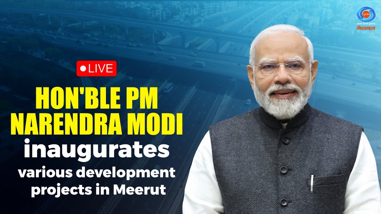 LIVE: Hon’ble PM Modi inaugurates various development projects in Meerut.