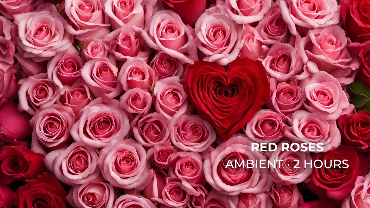 Red Roses | 2 Hours Ambient Art for TV & Screens