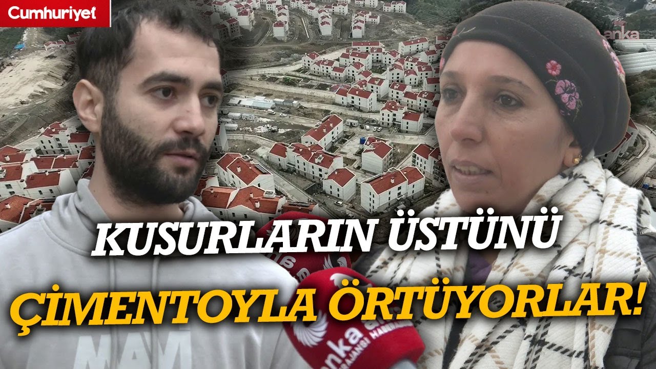 Samandağ TOKİ'lerinde duvarlarda çatlak ve su sızıntısı: Kusurların üstünü çimentoyla örtüyorlar!