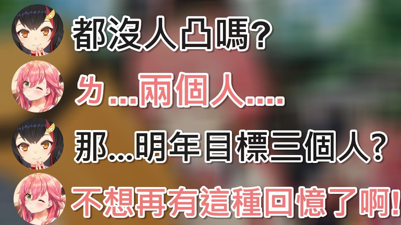 【Hololive】來晚的狼媽安慰(?)只有兩人凸的MIKO【櫻巫女/さくらみこ】【大神澪/大神ミオ】