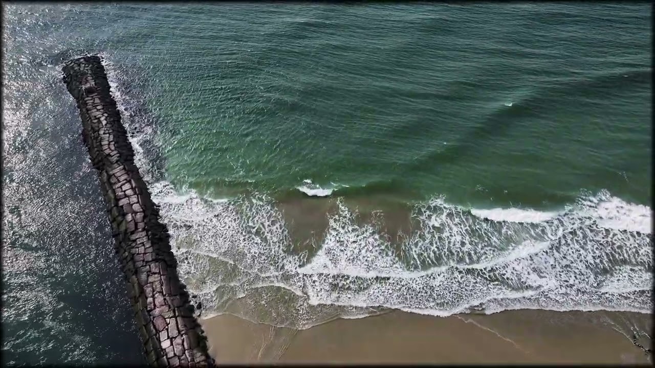 Drone footage of Shinnecock Inlet