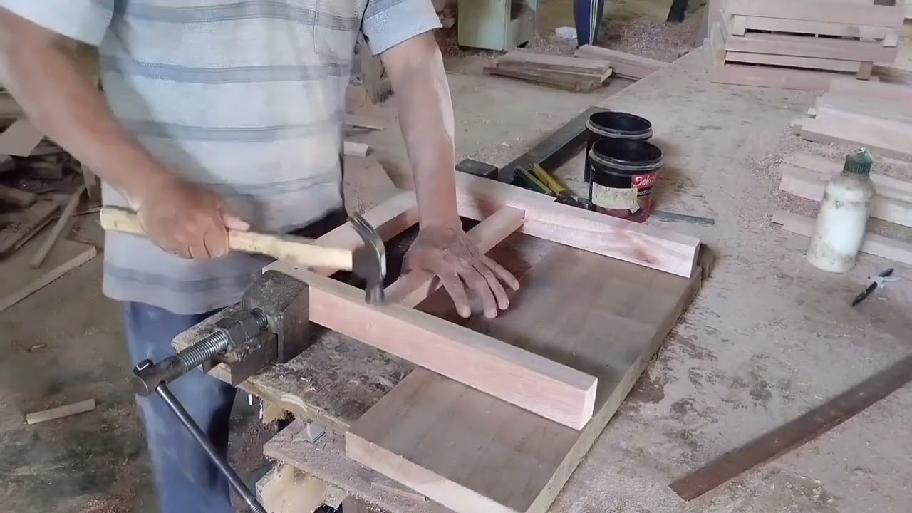 assemble dining table chairs#merangkai kursi cantik#woodworking #mimi perabot