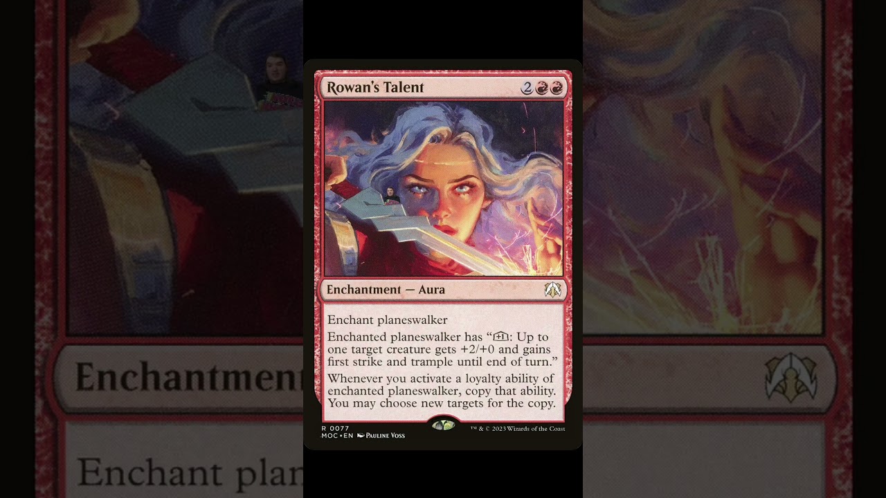 Rowan's Talent: Auras for Planeswalkers!? #edh #mtg #commander #magic #cardgame