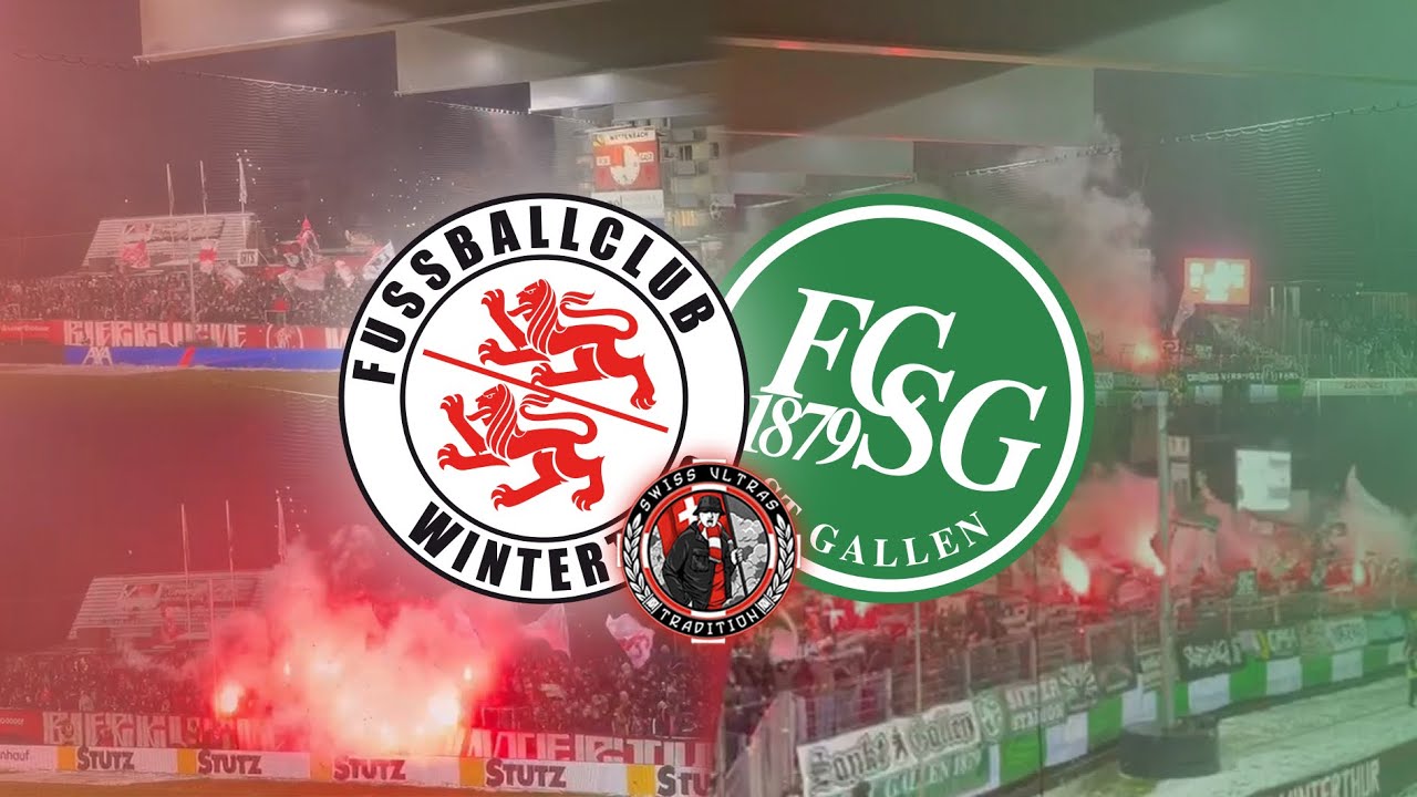 FC Winterthur 1:5 FC St. Gallen | 18.02.2026 | Pyro & Fanchants | Swiss.Ultras.Tradition
