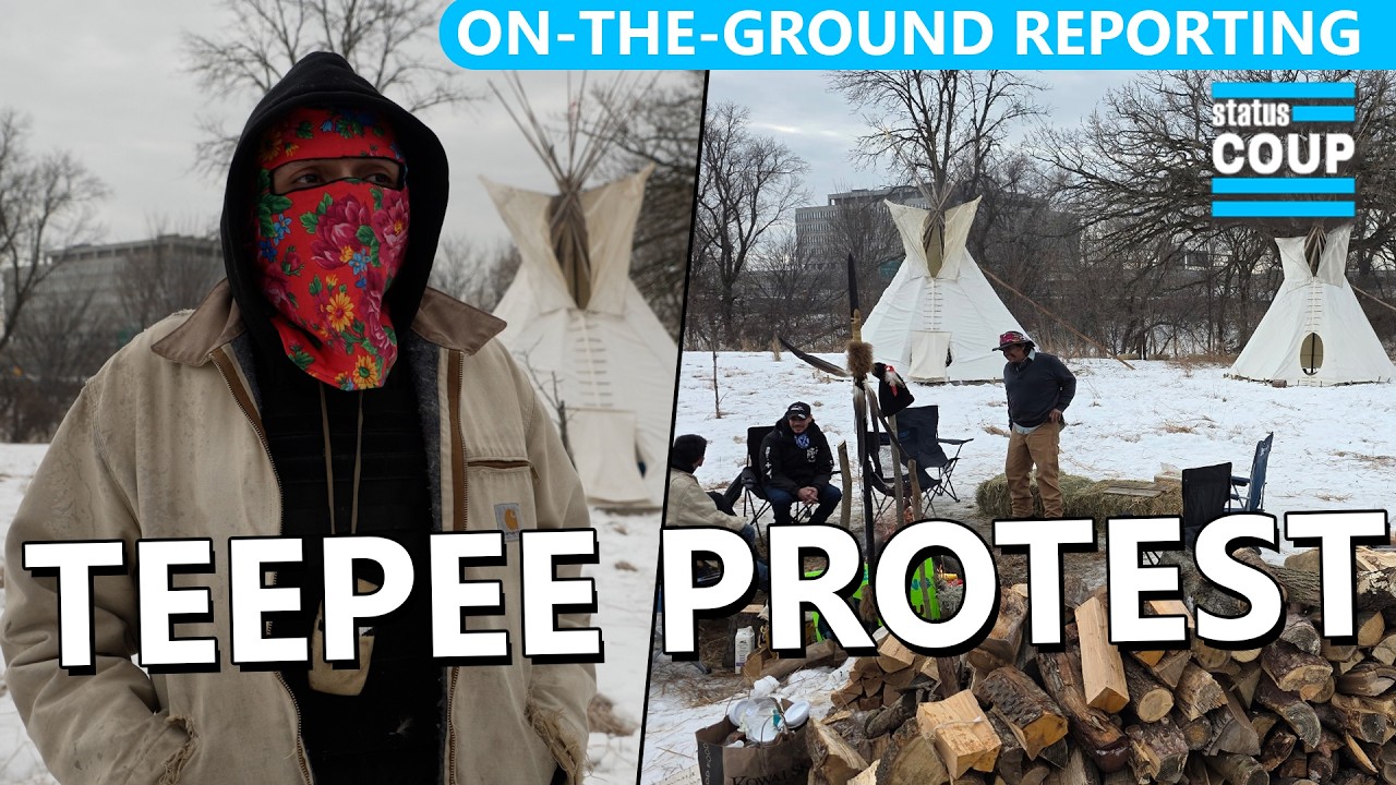 Native Americans Build ICE PROTEST Camp On Top of Former Native Concentration Camp
