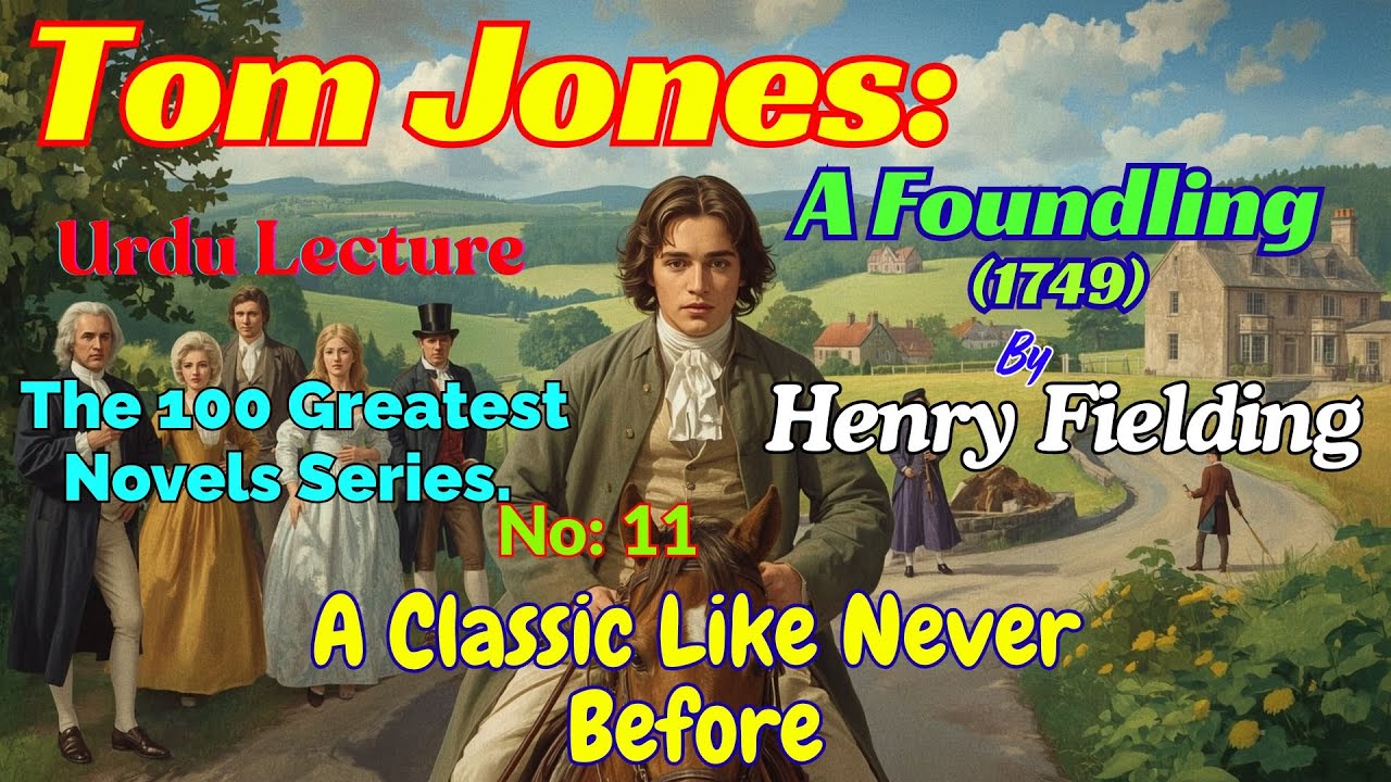 11 Tom Jones |100 Greatest Novels of the World| Urdu lecture series | Comic Realism at Its Best