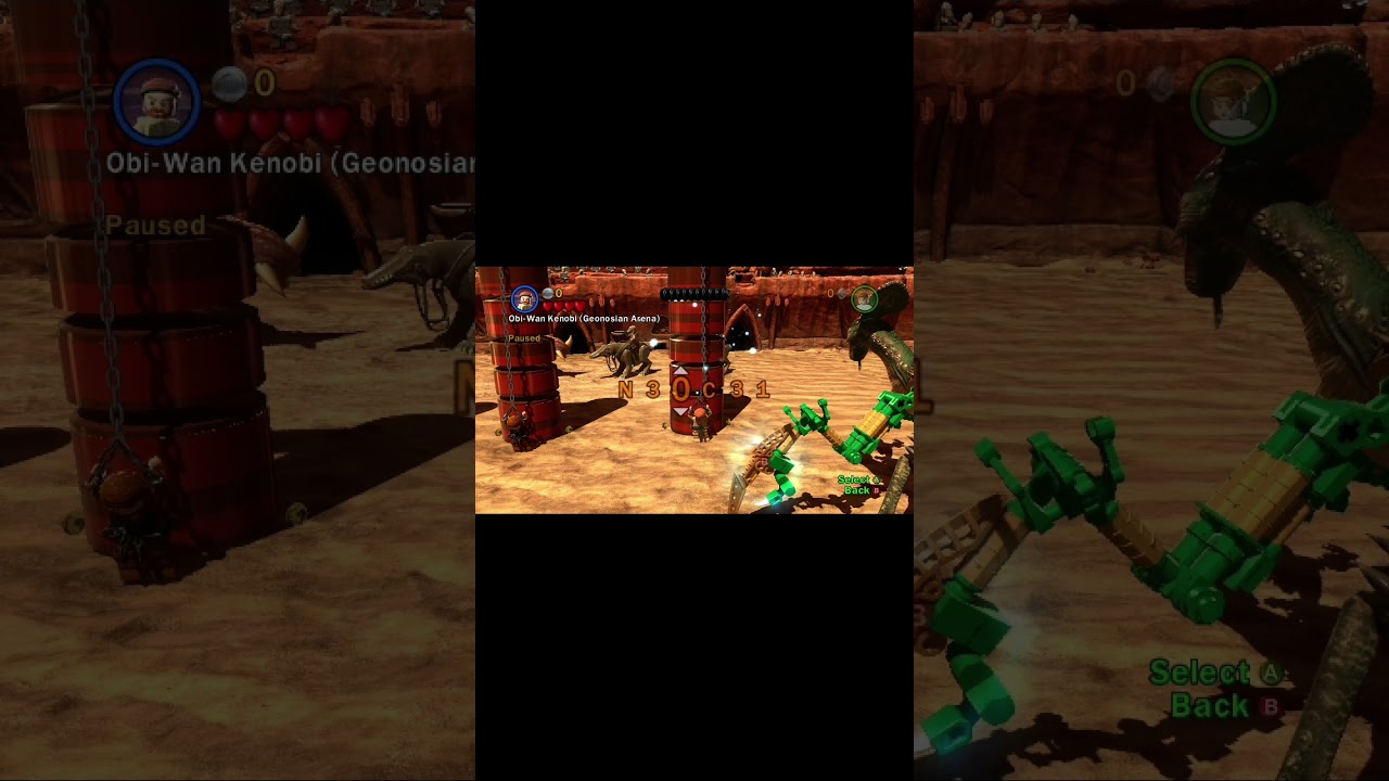 Lego Star Wars III - Red brick code #18: Red Brick Detector(N3R01A)#legostarwars #shorts #code#cheat