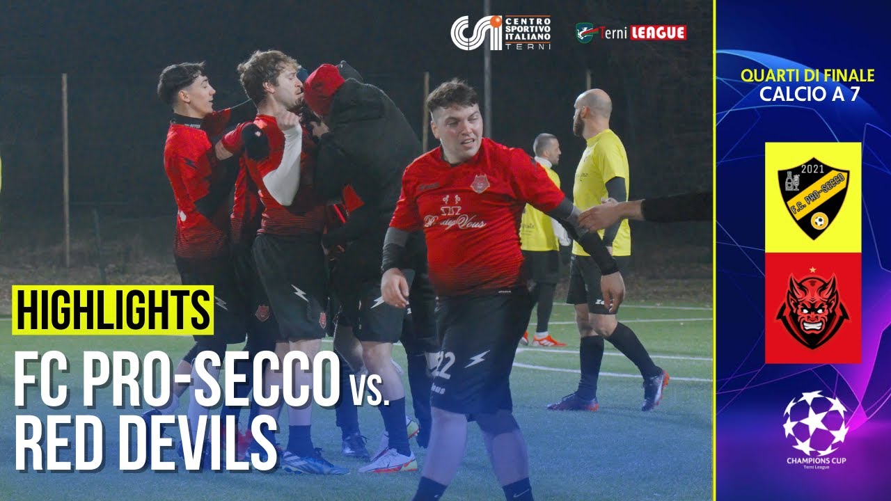 FC Pro-Secco - Red Devils (Calcio a 7)