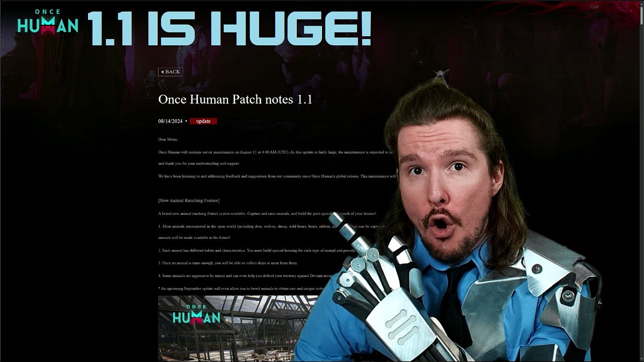 Once Human's New 1.1 Patch is HUGE! || Once Human Gameplay
