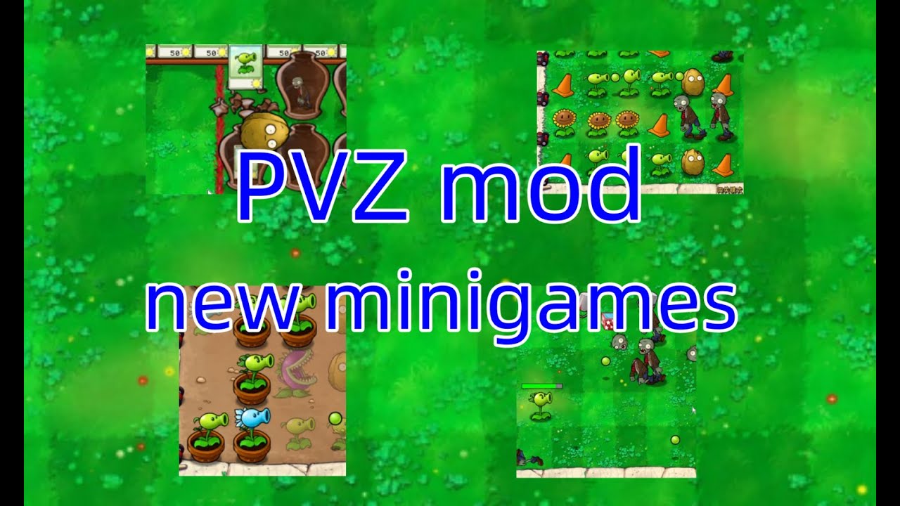 PVZ but every level is a minigame! the craziest pvz mod!