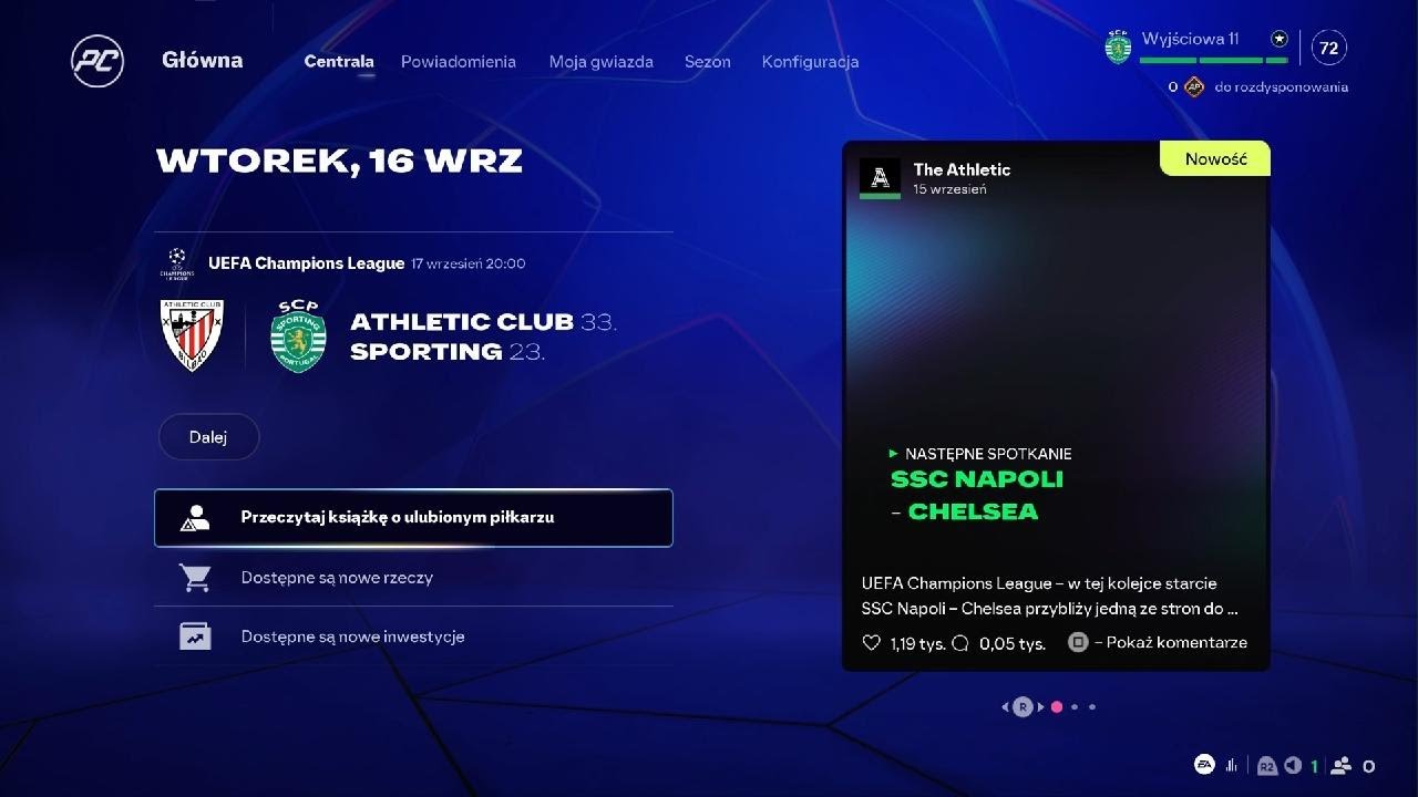 Fc26 kariera zawodnika #4 debiut w lidze mistrzów