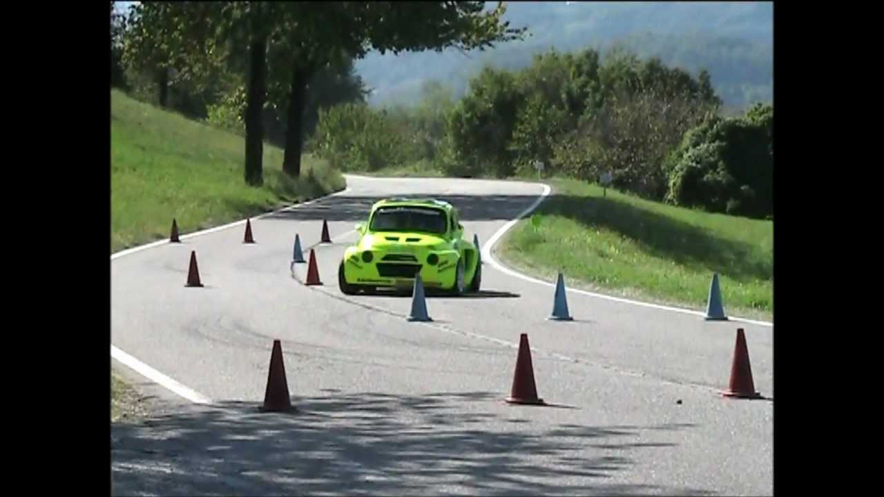 Fiat 500 Kawasaki fast hillclimb Race Car Proto zx12r P2 Prototipi 4° Slalom città di Bolca Salita