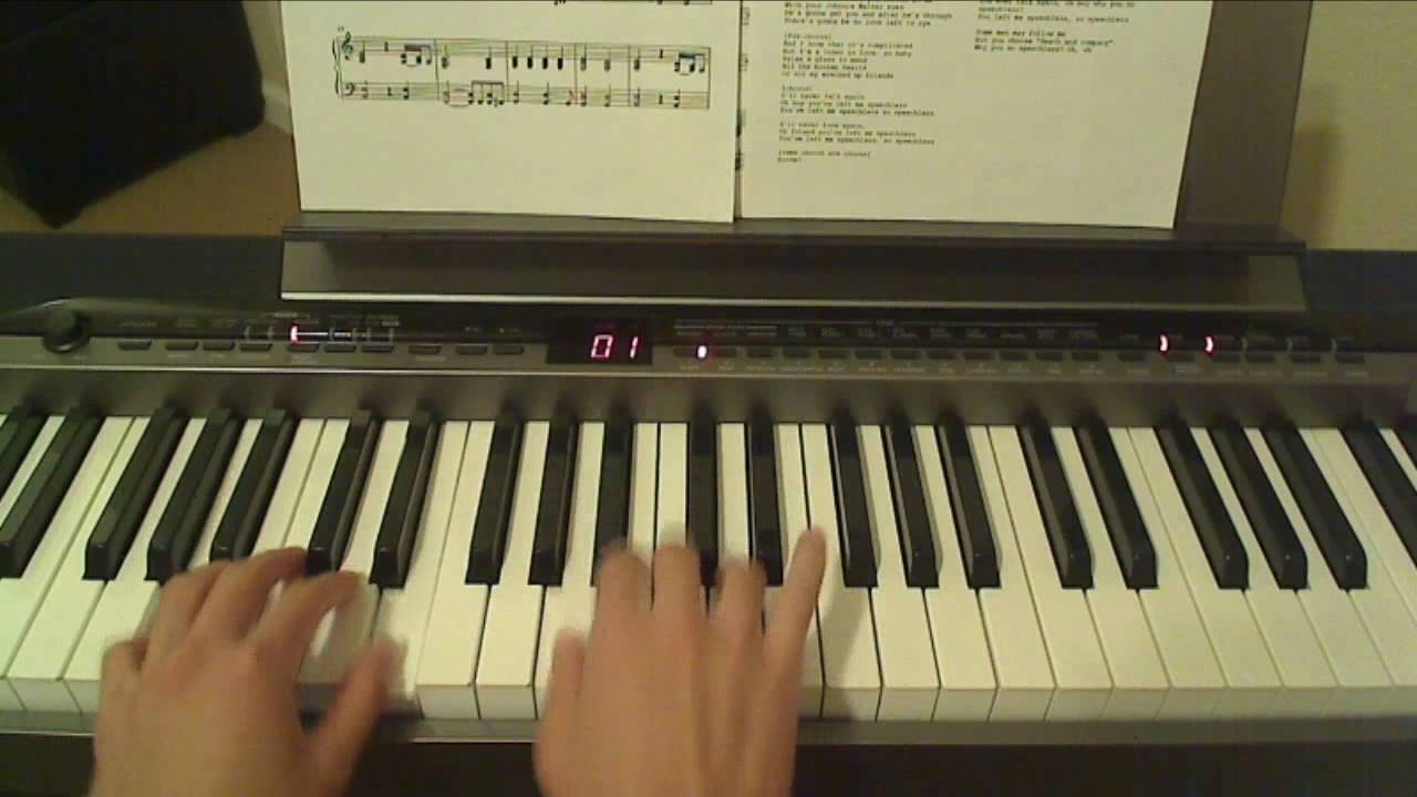 Lady Gaga - Speechless Piano Tutorial Part 1/3 + SHEET MUSIC!