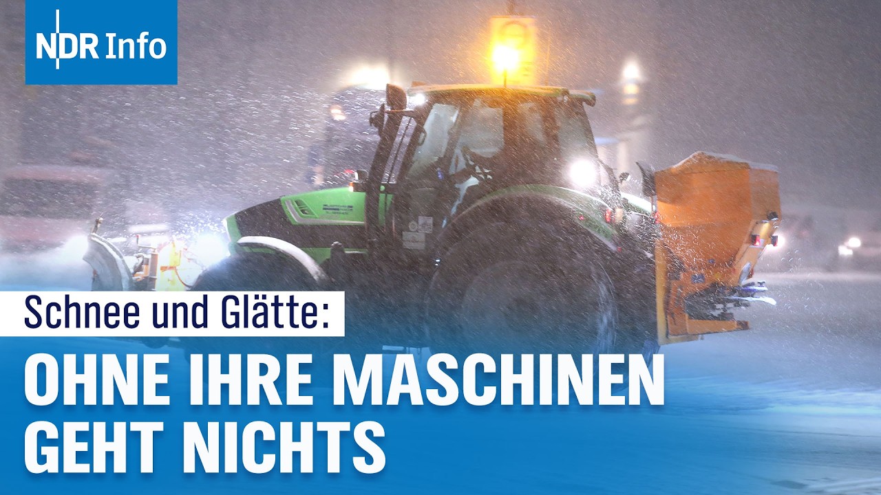 Trecker im Dauereinsatz: Landwirte trotzen dem Schnee-Chaos | NDR Info