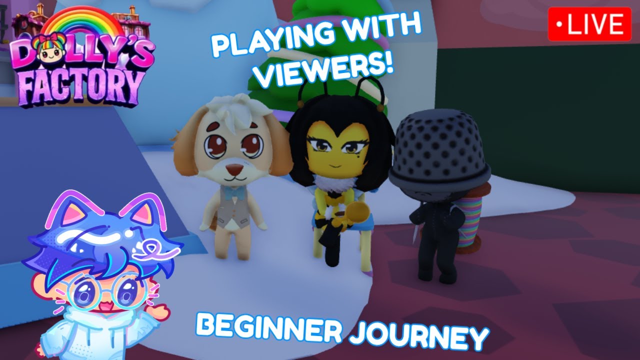 🔴 GETTING ON THE TRAIN FOR THE FIRST TIME WITH VIEWERS! | DOLLY'S FACTORY 🧸🌈