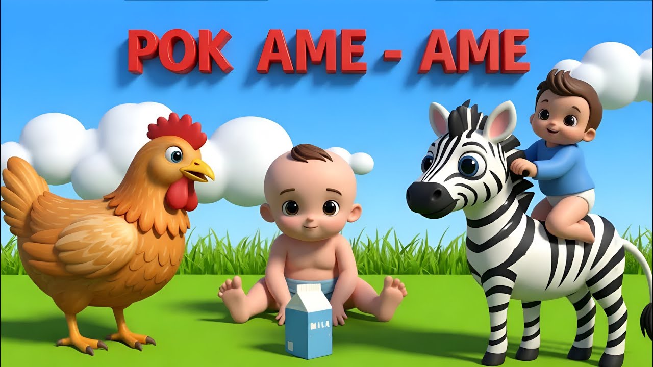 Pok Ame Ame Belalang Kupu Kupu - Lagu Pok Ame Ame - Lagu Anak Indonesia Populer